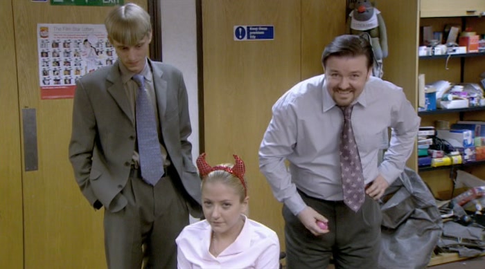 SHE'S JOINING IN WITH IT. DO YOU WANT TO PUT THIS NOSE ON? 