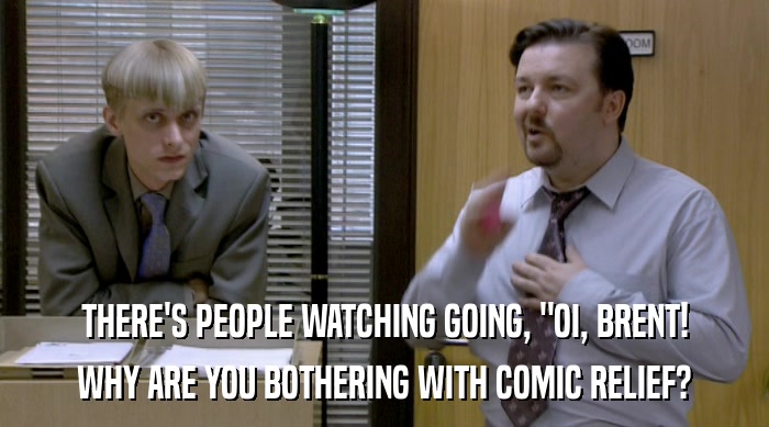 THERE'S PEOPLE WATCHING GOING, 