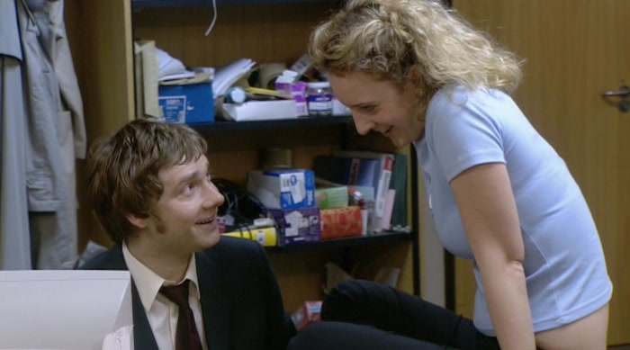 - YOU'D BETTER GET OFF THE TABLE. - HE'S EMBARRASSED BY HIS GIRLFRIEND! 