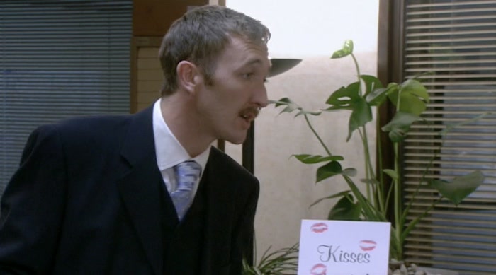 KISSES FOR A QUID. IT'S A GOOD CAUSE. DO YOU MIND KISSING ME ON THE NOSE? 