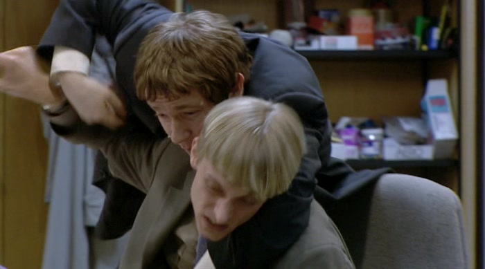 GET OFF! I'M NOT KISSING YOU. YOU ARE SUCH A PERVERT! 