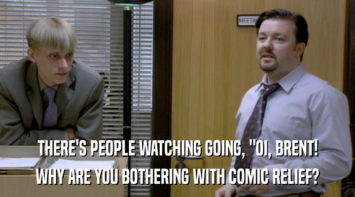 THERE'S PEOPLE WATCHING GOING, 