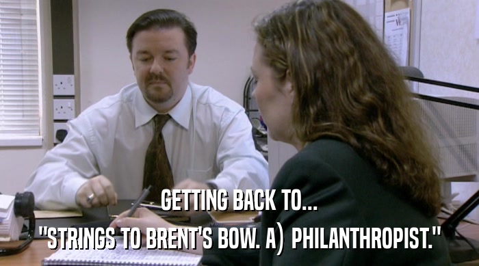 GETTING BACK TO... 