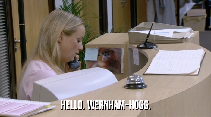HELLO. WERNHAM-HOGG.  