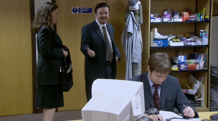 WHAT, HER? SHE'S WRITING AN ARTICLE ON ME. 