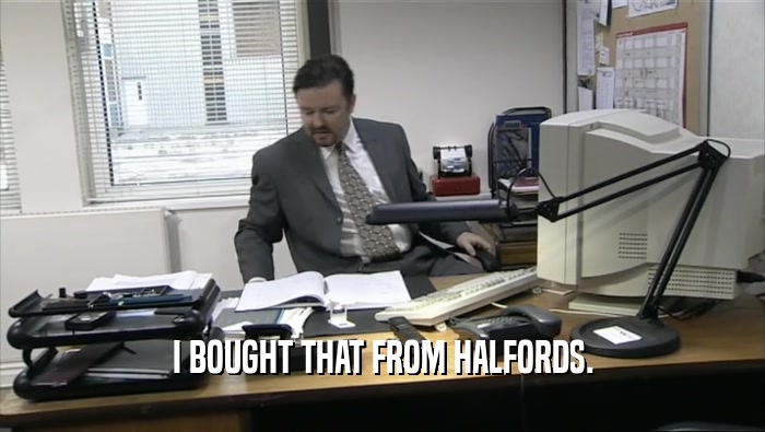 I BOUGHT THAT FROM HALFORDS.  