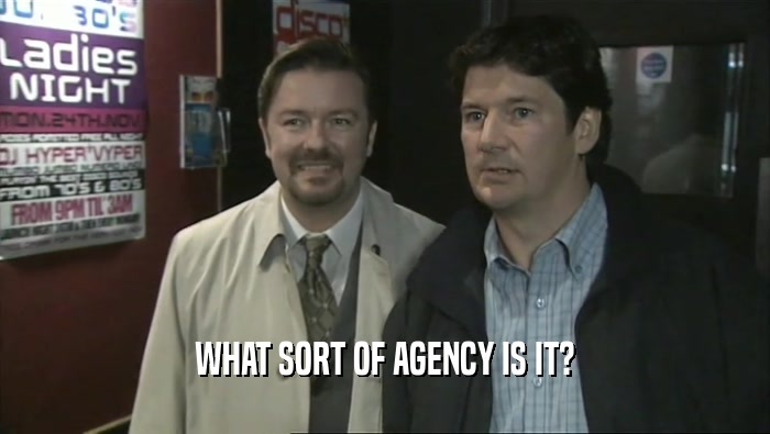 WHAT SORT OF AGENCY IS IT?  