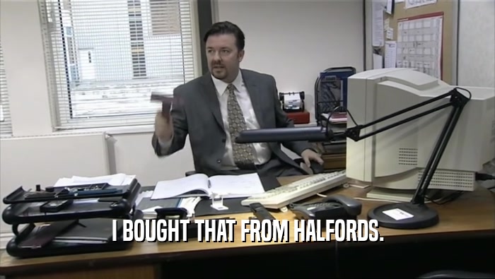 I BOUGHT THAT FROM HALFORDS.  