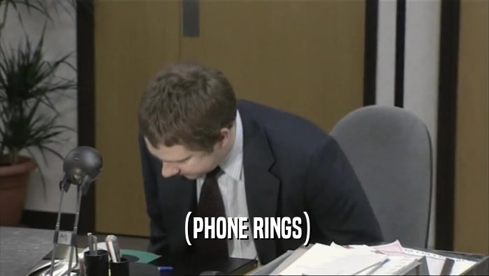 (PHONE RINGS)  