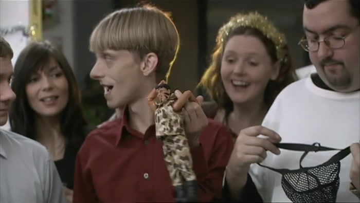 - VERY FUNNY. WHO GOT ME THAT? - NO, DON'T TELL HIM! SECRET SANTA! 