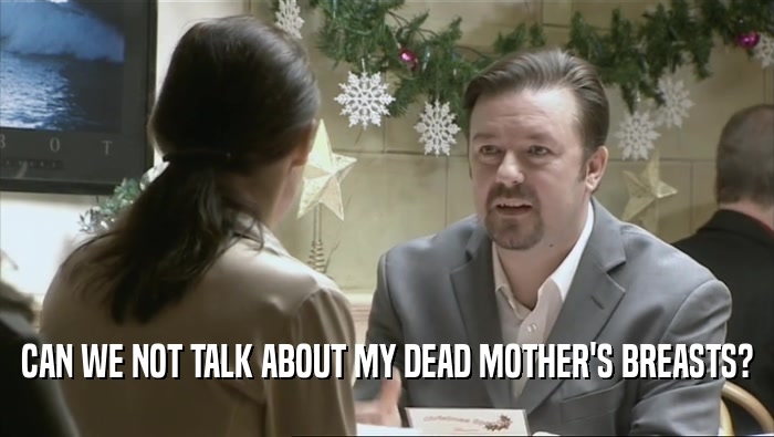 CAN WE NOT TALK ABOUT MY DEAD MOTHER'S BREASTS?  