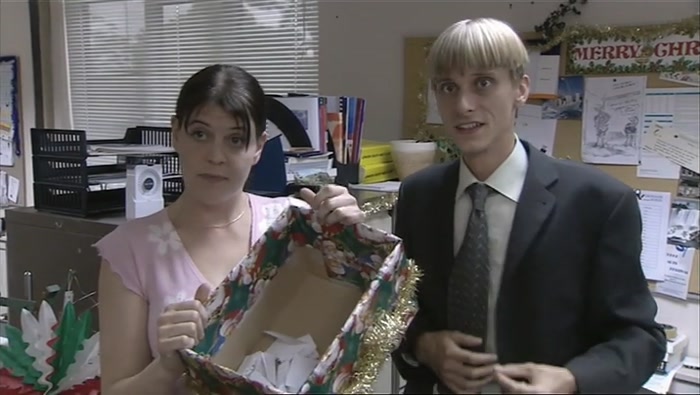 PUTS IT IN THE BOX, WE JIGGLE IT ROUND AND THEN SOMEBODY TAKES A NAME OUT 