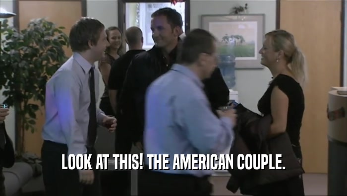 LOOK AT THIS! THE AMERICAN COUPLE.  