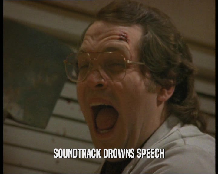 SOUNDTRACK DROWNS SPEECH  