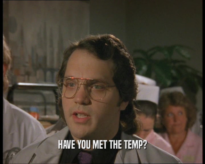 HAVE YOU MET THE TEMP?
  