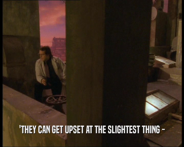 'THEY CAN GET UPSET AT THE SLIGHTEST THING -  
