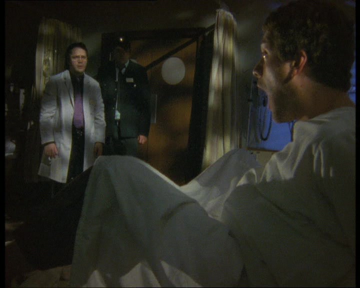 POOR MAN! NOT ONLY HAS HE JUST BEEN SCREWED BY A GIANT EYE, HE'S NOW GIVING BIRTH! 