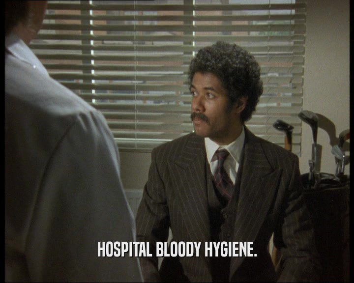 HOSPITAL BLOODY HYGIENE.  