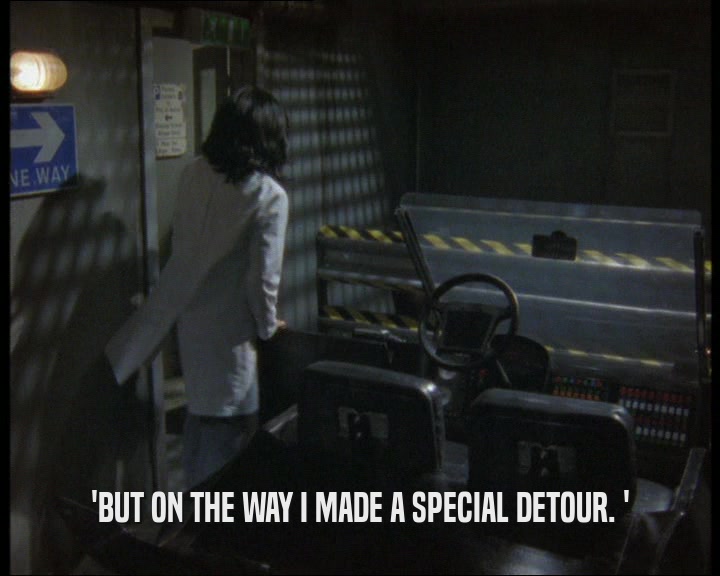 'BUT ON THE WAY I MADE A SPECIAL DETOUR. '  
