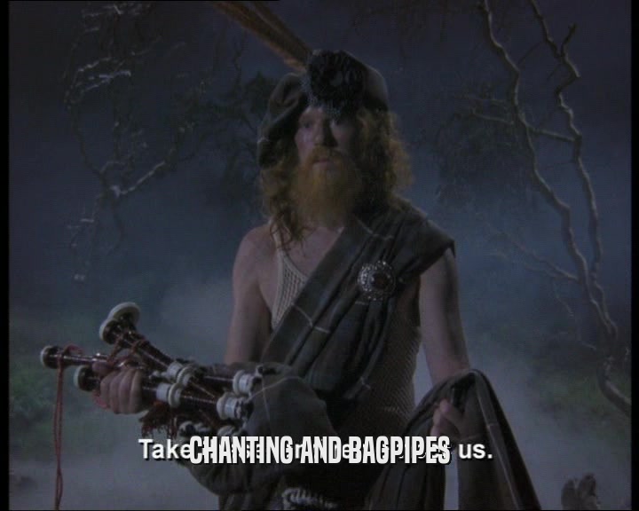 CHANTING AND BAGPIPES  