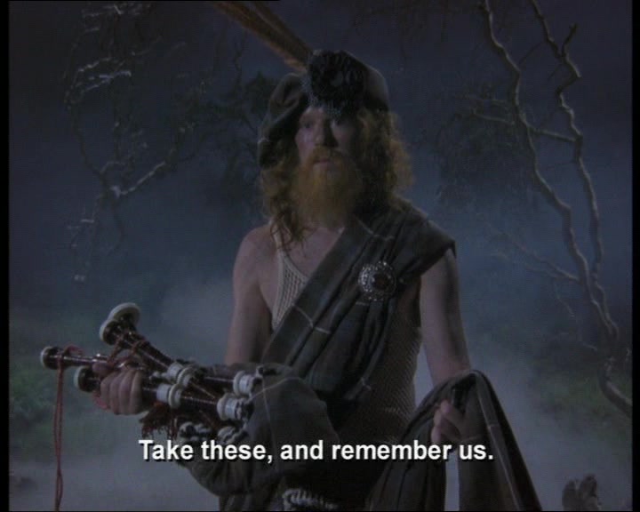 CHANTING AND BAGPIPES  