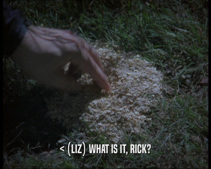 < (LIZ) WHAT IS IT, RICK?
  