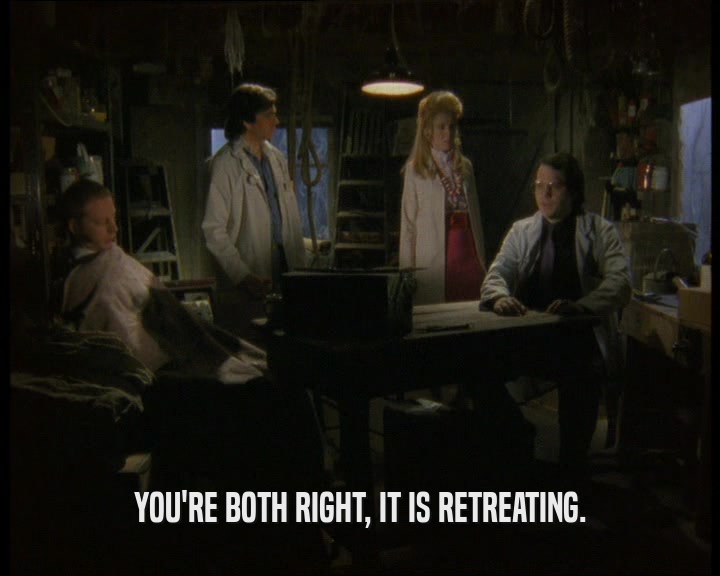 YOU'RE BOTH RIGHT, IT IS RETREATING.  