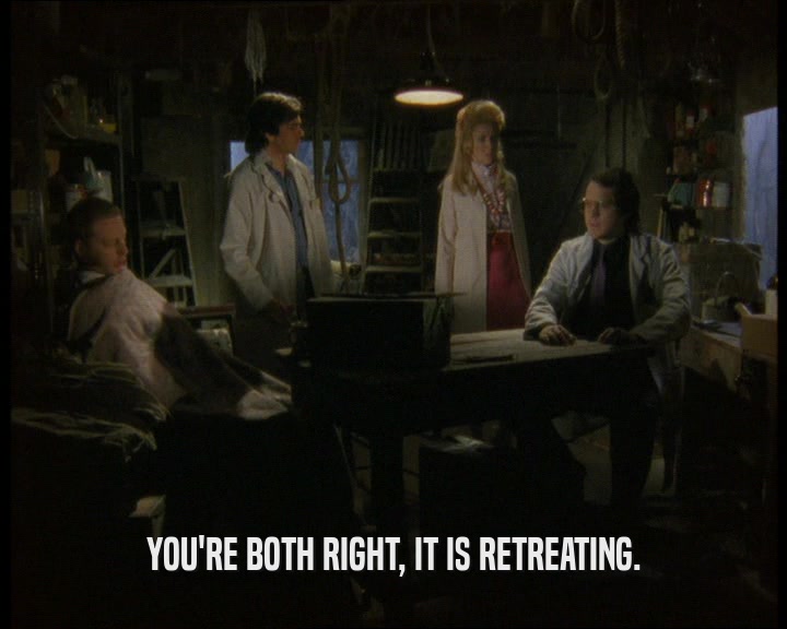 YOU'RE BOTH RIGHT, IT IS RETREATING.  