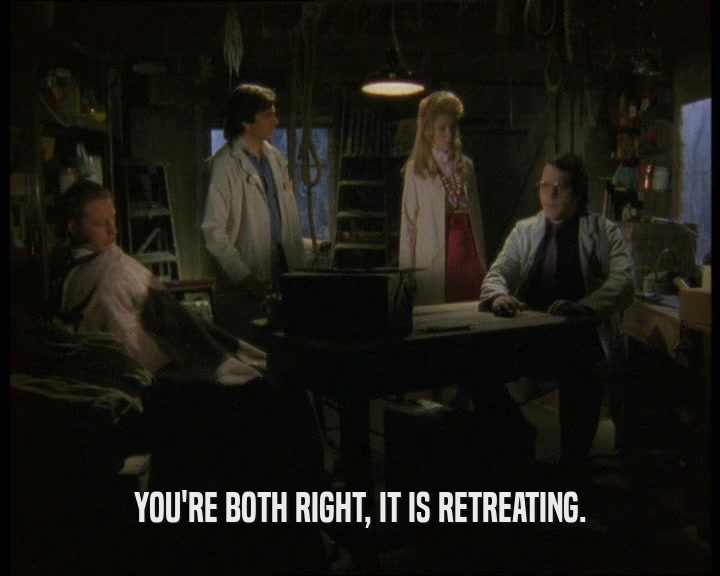 YOU'RE BOTH RIGHT, IT IS RETREATING.  