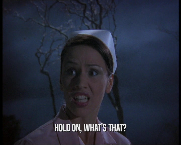 HOLD ON, WHAT'S THAT?  