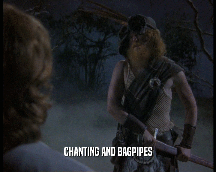 CHANTING AND BAGPIPES  