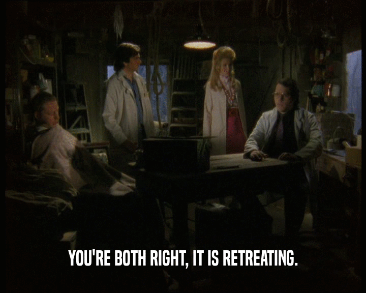 YOU'RE BOTH RIGHT, IT IS RETREATING.  