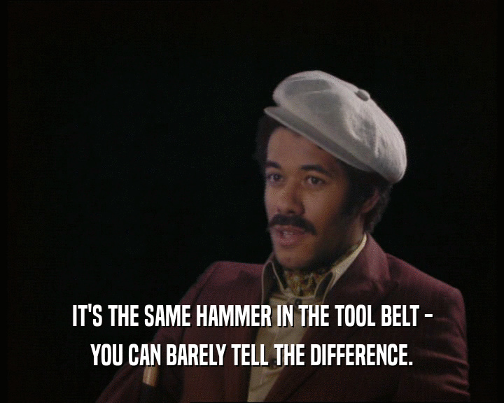IT'S THE SAME HAMMER IN THE TOOL BELT - YOU CAN BARELY TELL THE DIFFERENCE. 