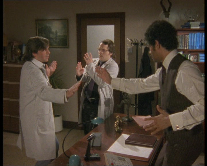 THE NEXT SEQUENCE IN THE SHOW, ALAS, IS LOST.  