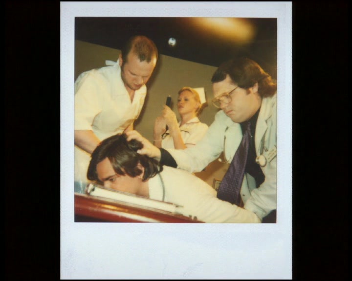 (GARTH) 'R EED CALLS FOR BACKUP AND A GENERAL ANAESTHETIC IS ADMINISTERED.' 
