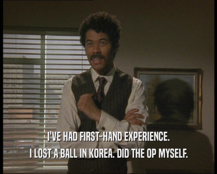 I'VE HAD FIRST-HAND EXPERIENCE.
 I LOST A BALL IN KOREA. DID THE OP MYSELF.
 