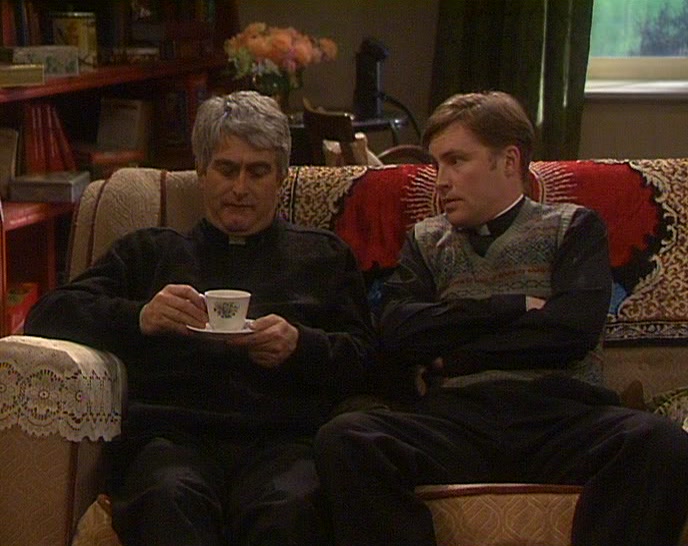 ANYWAY, IT'S TIME FOR JACK'S WALK. TIME FOR YOUR WALK, FATHER JACK! 