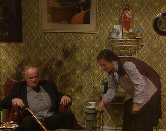 - HE LOVES HIS CUP OF TEA. - FECK OFF! 