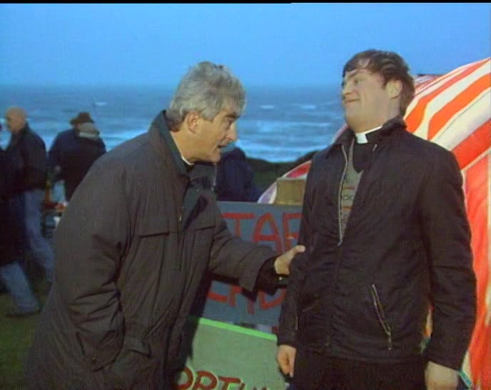 LOOK, DOUGAL, IF I LET YOU GO IN, WILL YOU GO HOME AFTER? 