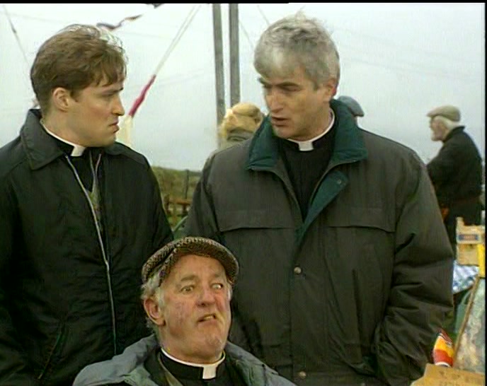 DOUGAL, YOU'RE A PRIEST, SHOW SOME DECORUM. 
