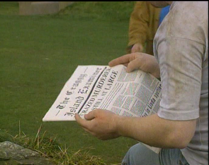 HELLO, TOM. IS FATHER CRILLY AROUND YET? 