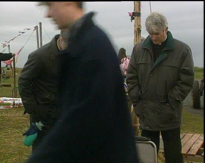 WHERE'S FATHER JACK? IT'S NEARLY FIVE, TIME FOR HIS DRINK. 