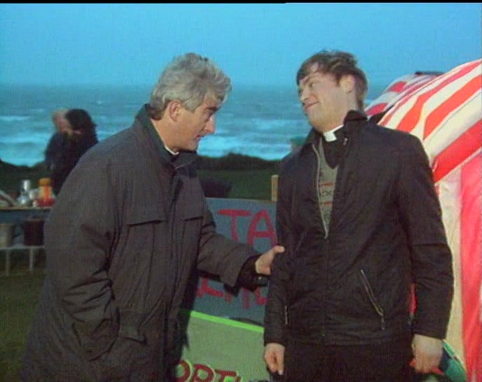 LOOK, DOUGAL, IF I LET YOU GO IN, WILL YOU GO HOME AFTER? 