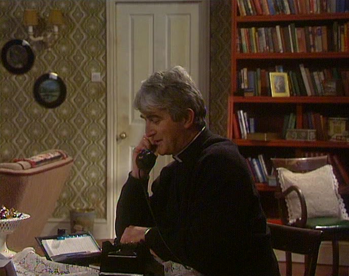 HELLO? FATHER TED CRILLY SPEAKING.
  