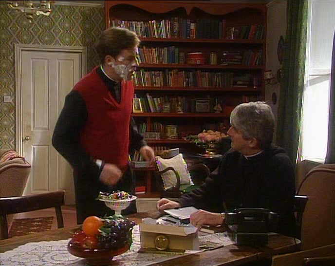 - NO, ON YOU. - OH, WHERE, EXACTLY? 