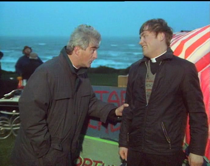 LOOK, DOUGAL, IF I LET YOU GO IN, WILL YOU GO HOME AFTER? 