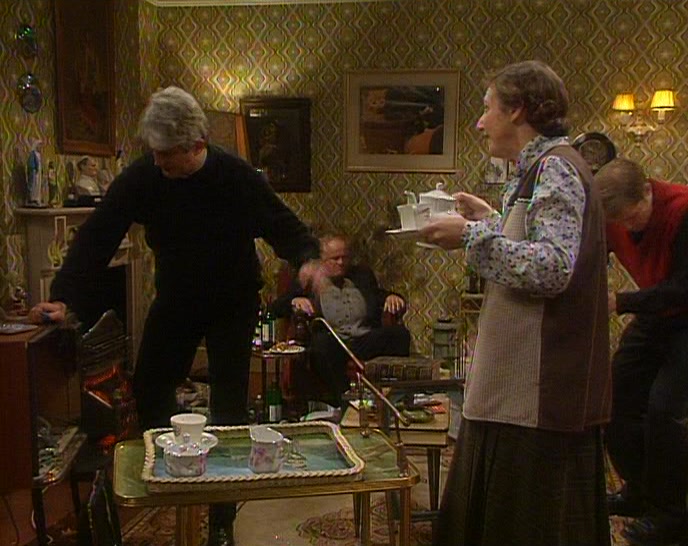 - I'M FINE, MRS DOYLE.
 - YOU WON'T HAVE A CUP?
 