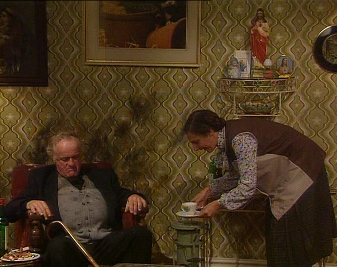- HE LOVES HIS CUP OF TEA. - FECK OFF! 