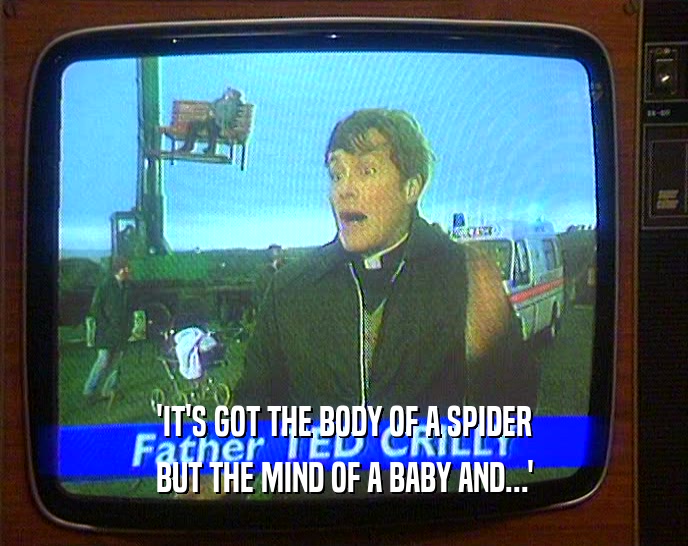 'IT'S GOT THE BODY OF A SPIDER BUT THE MIND OF A BABY AND...' 