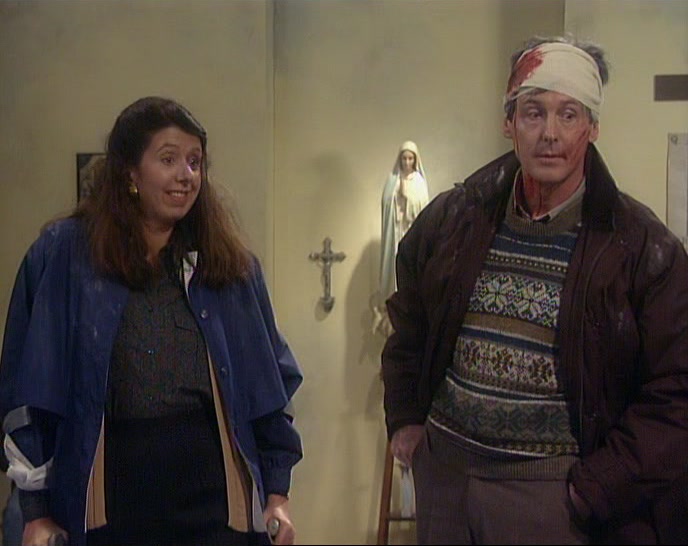 - IT'S, UH...IT'S NOT A STAB WOUND. - SURE, HE'S FINE. 